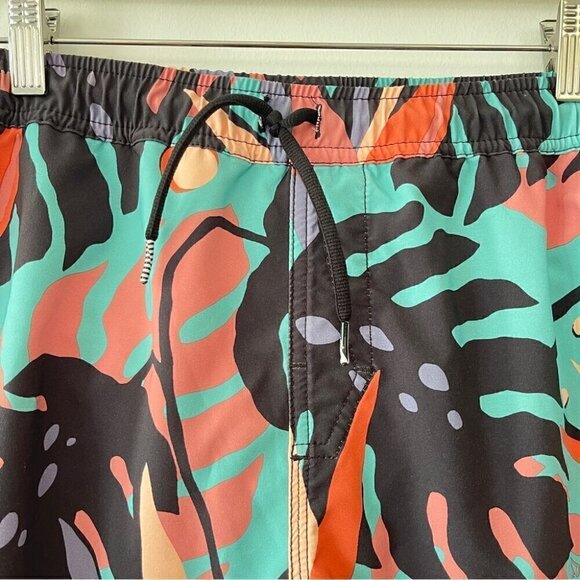 Boys Volcom Swin shorts tropical elastic waist swim trunks size X-large - Picture 3 of 9